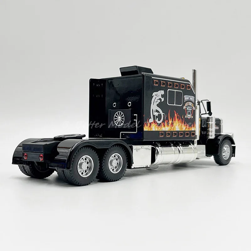 RapTruck Diecast Model Toy avec son et lumière, dos côtelé de tracteur, 389, 1:24