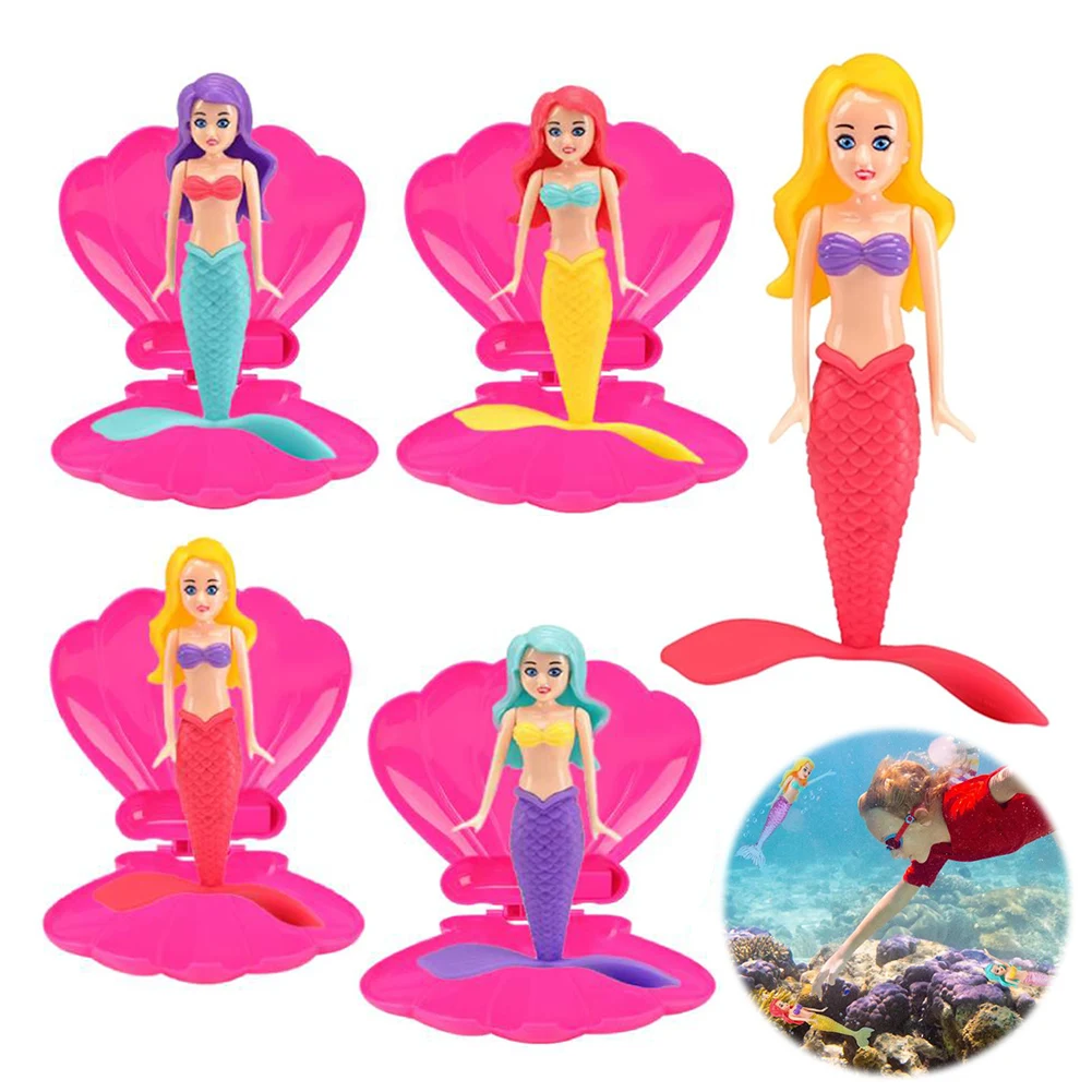 

Mermaid Dive Toy Shell Funny Spin Princess Floats Summer Swimming Water Toys Magical Floating Shell Gifts Bath Toys Kids Toys