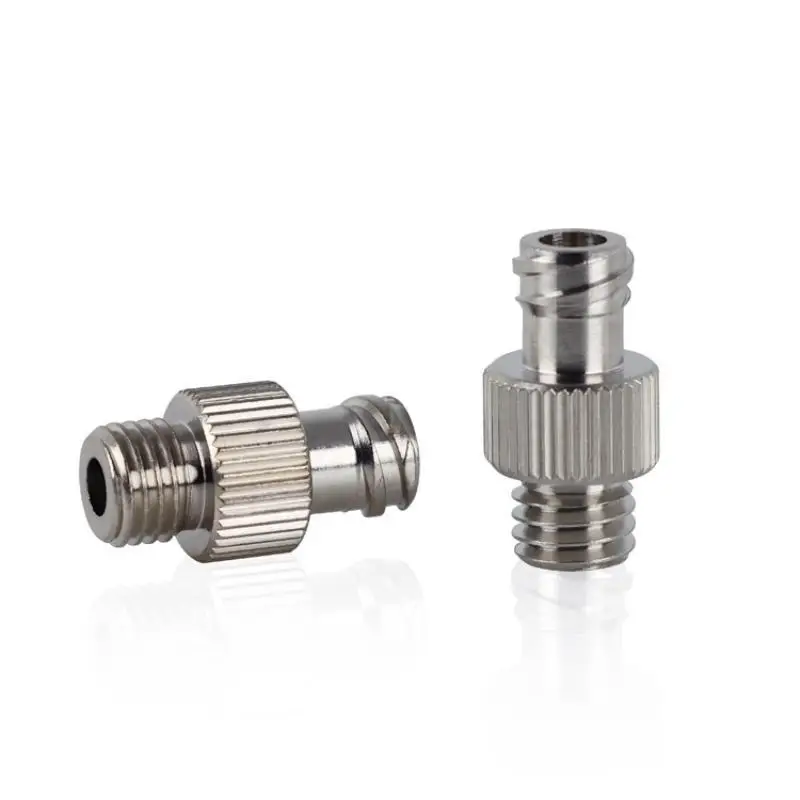 Pneumatic Metal Luer Adapter M5 M6 M8 G1/8: G1/4 Male Female Double Thread Nickel Brass