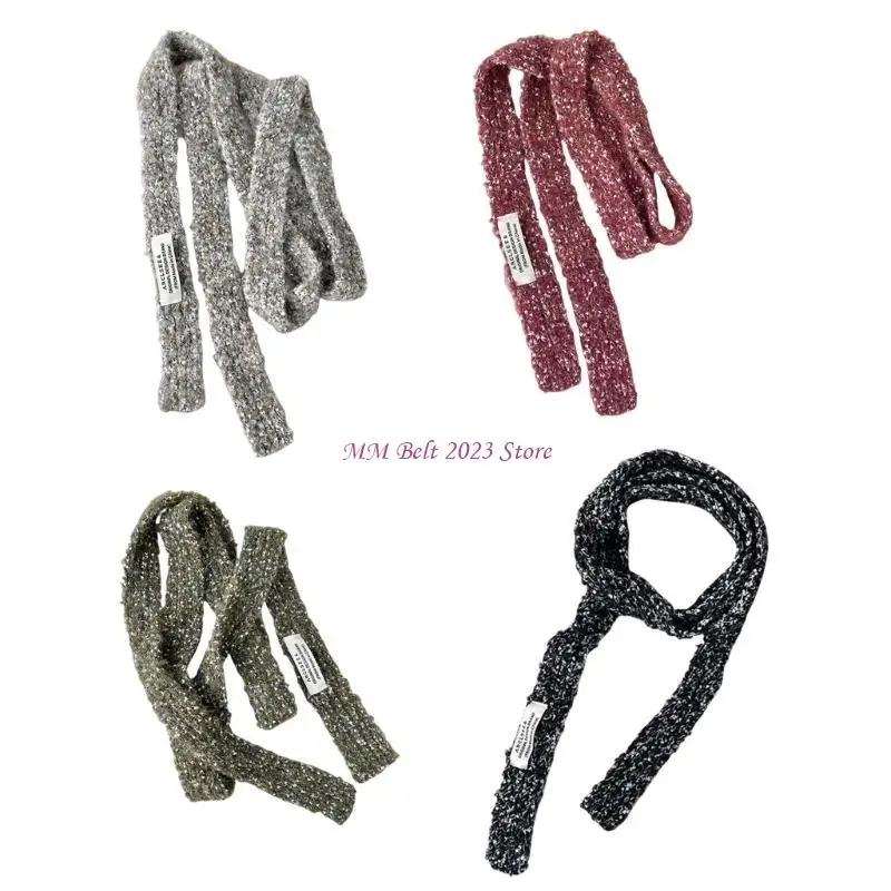 49me Harajuku -stijl gebreide choker sjaal voor vrouwelijke meisjes 2000s kledingaccessoires