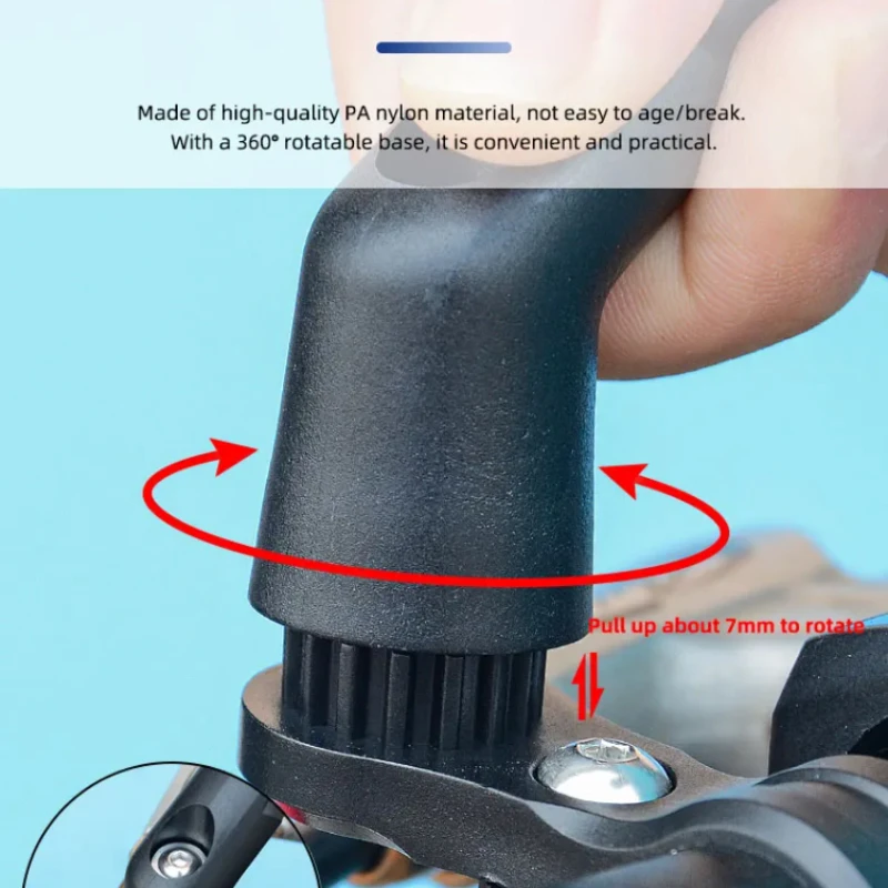 مرآة الرؤية الخلفية للدراجة عالمية واسعة النطاق 360 °   مرآة قابلة للتعديل لسلامة سكوتر الدراجة النارية على الطرق الجبلية