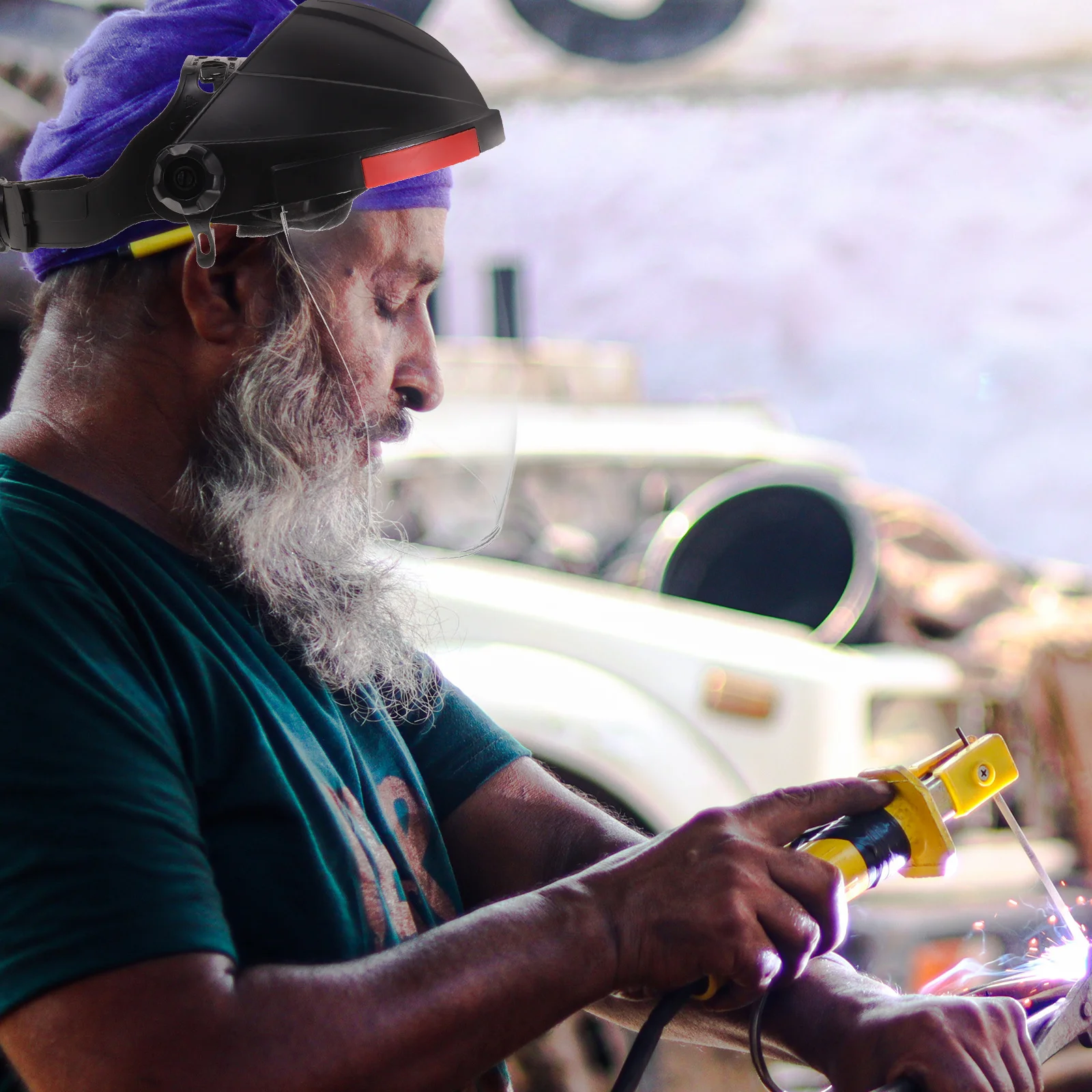 

Darkening Face Mask Tool Arc Welding Helmets Grinding Protection Black Pc Lens Welding Masks Tool