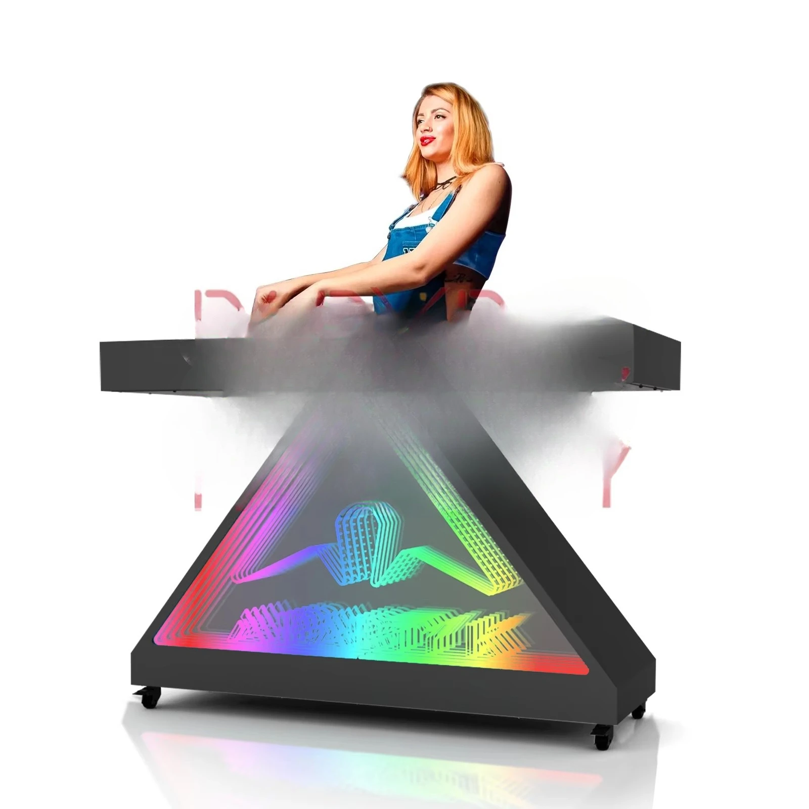 

Custom Metal DJ Booth Modern Full Color Light Emitting Diode Stage for Nightclub Music Parties