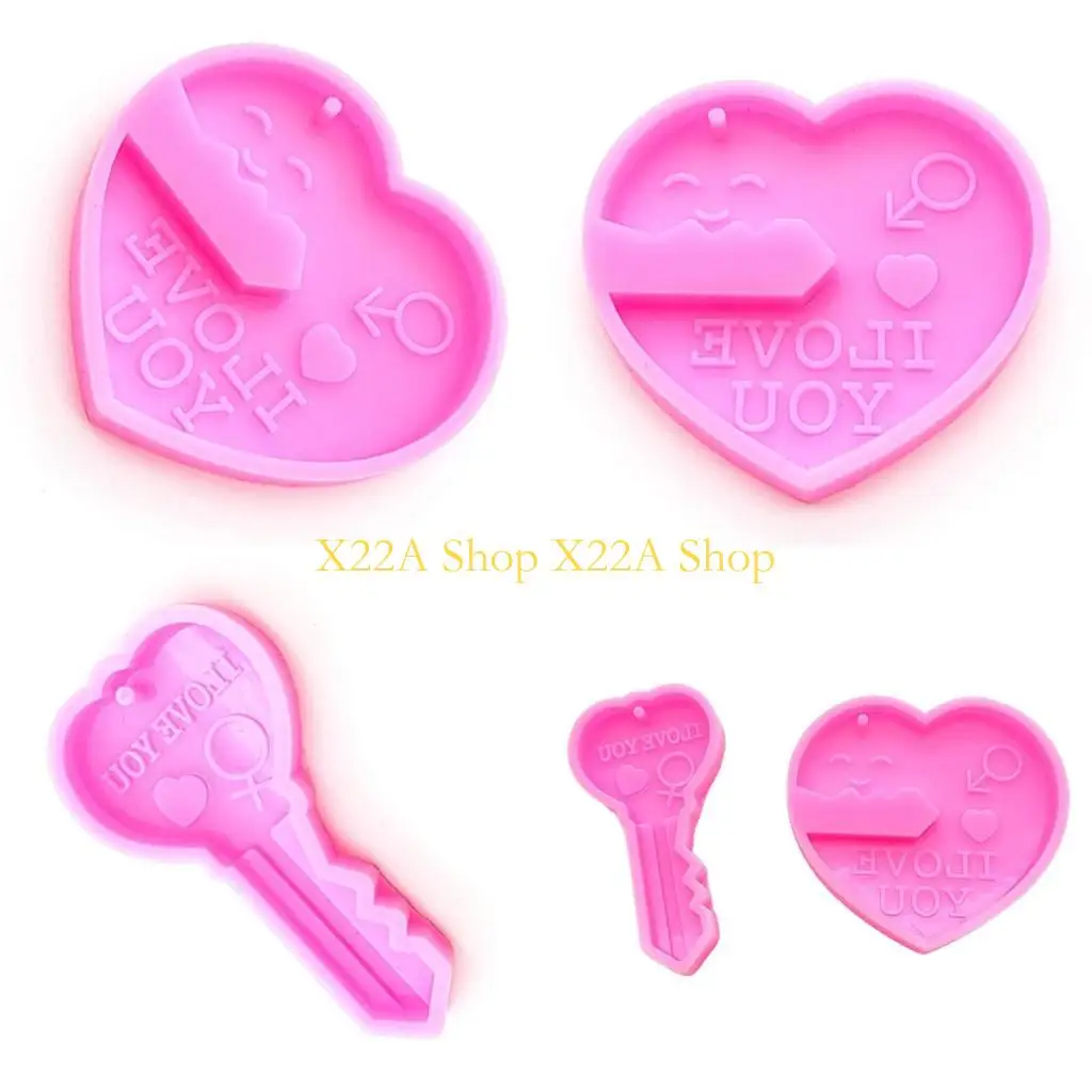 

Unique Keychain Casting Silicone Mold for DIY Chain Pendant Craft Jewelry Makin