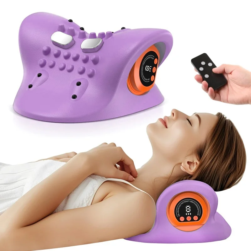 

Electric Neck Stretcher Pulse Cervical Traction Relax Heating Cervical Chiropractic Traction Pillow Neck Head Acupoint Massage