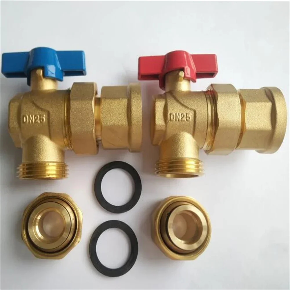 Floor Heating Manifold Angle Valve Aluminum Plastic 20 Angle Ball Valve Inside and Outside Wire Floor Heating Valve