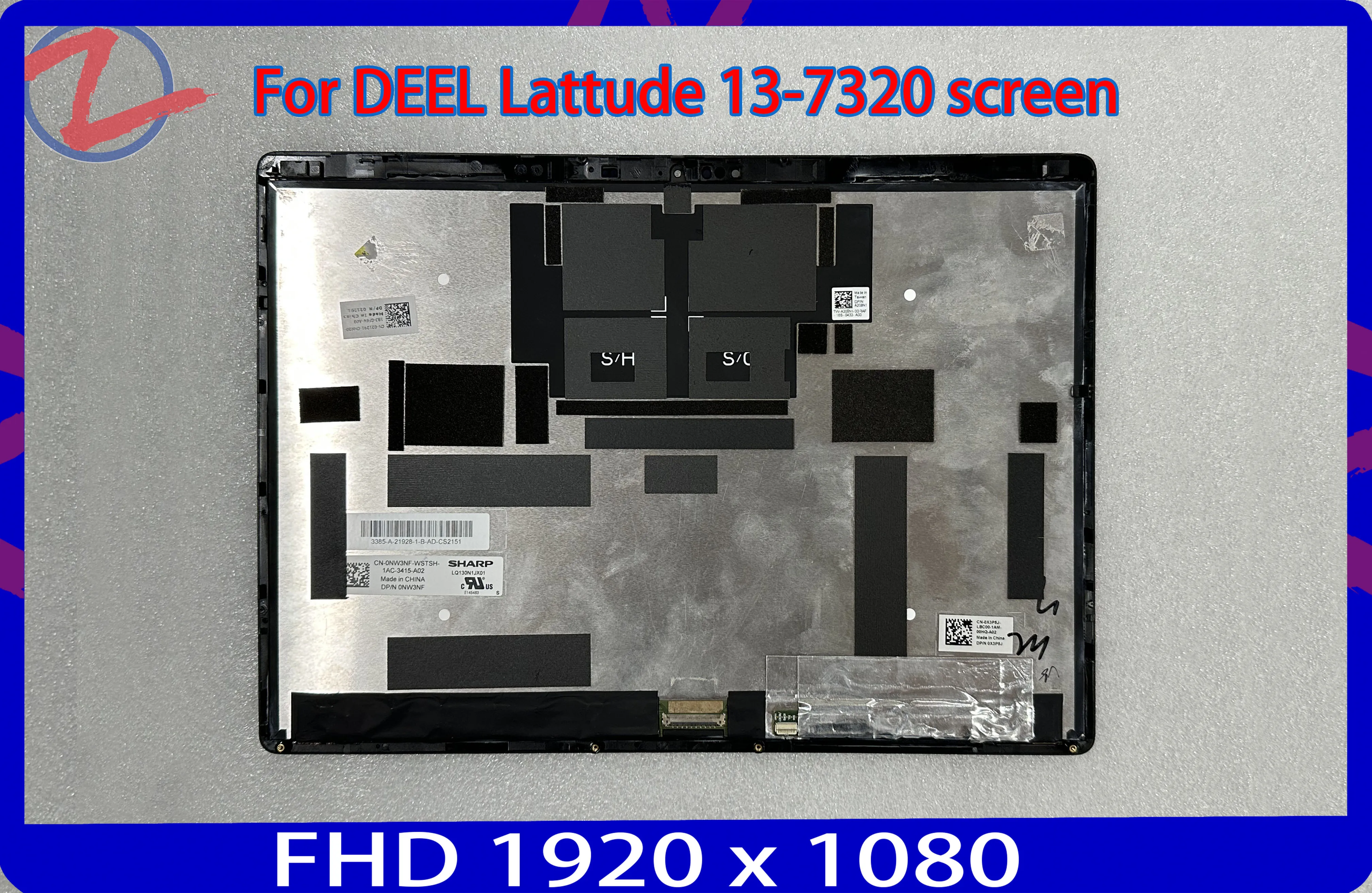 LCD Matrix Screen For Dell Latitude 13-7320  Laptop Tablet PC Touch Assembly LQ130N1JX01 13.0 inch 3:2 1920x1280