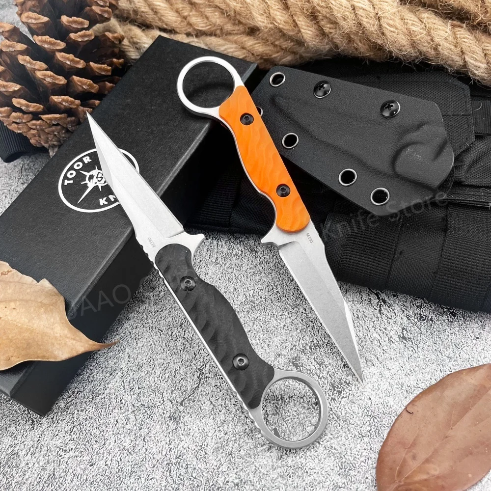 

Нож TOOR Survival с фиксированным лезвием и ножнами Kydex, лезвие 440c, EDC, охотничий тактический нож, острый режущий спасательный уличный нож