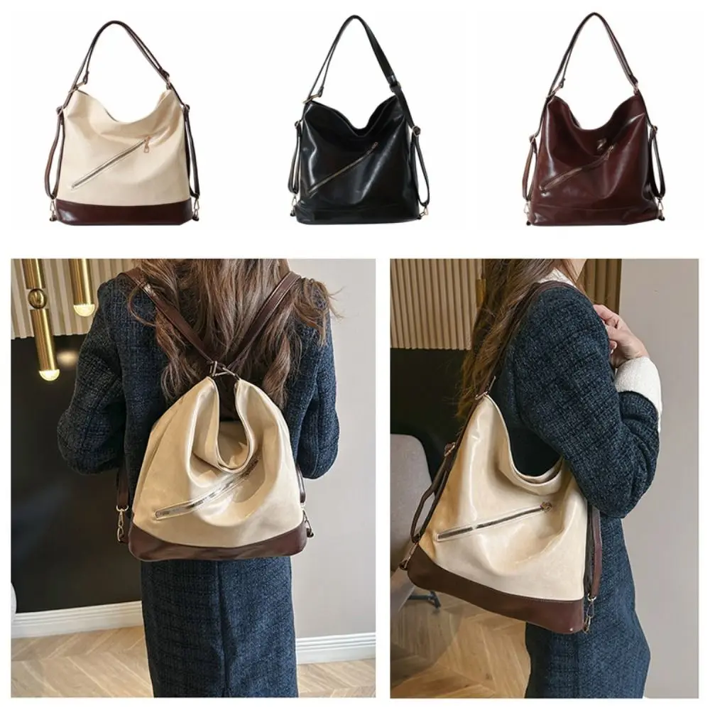 

Модная женская сумка через плечо в стиле ретро из искусственной кожи, большая вместительная сумка на одно плечо, портативная легкая студенческая сумка-тоут, рабочая сумка