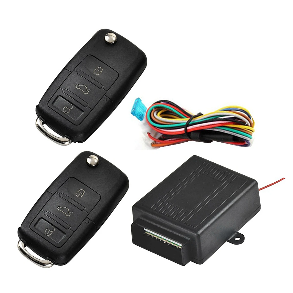 

1 Set 12V Universal Professional Anti Theft Lock Keyless Entry Remote Low Noise Jam Proof