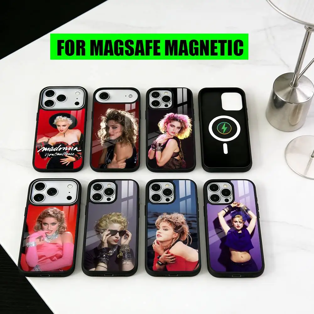 

Singer M-Madonna-es famous Phone Case For iPhone17,16,15,14,13,12,11 Plus,Pro Magnetic For Magsafe Wireless Charging