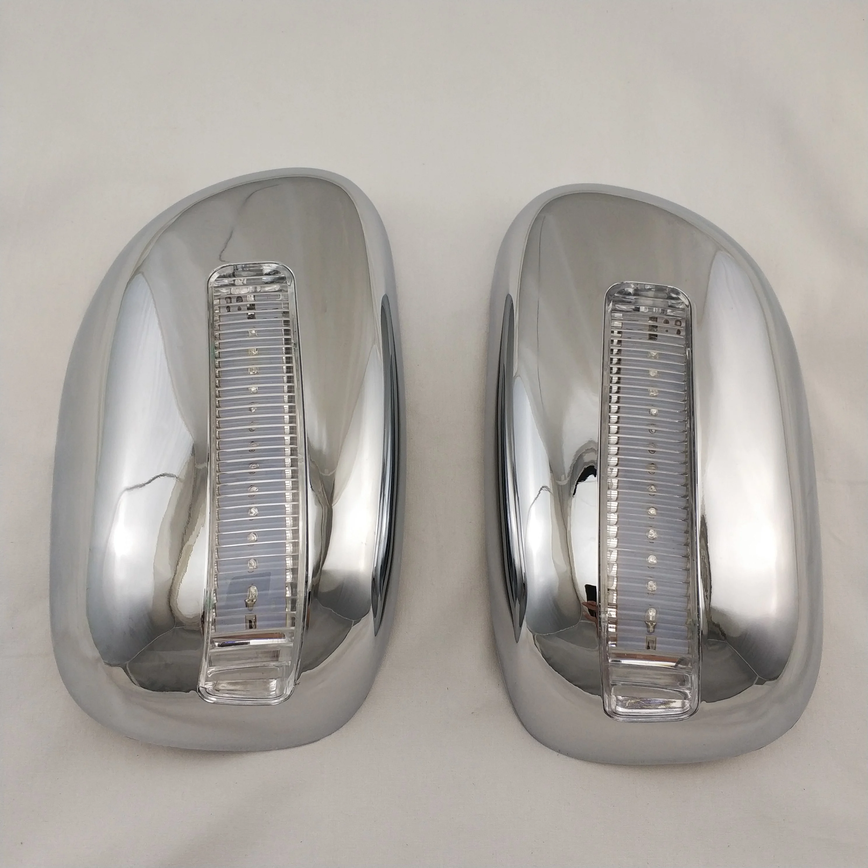 For Toyota Corolla 2001 2002 2003 2004 2pcs New Car ABS Chrome Rearview Accessories Plated Trim Door Mirror Cover With LED