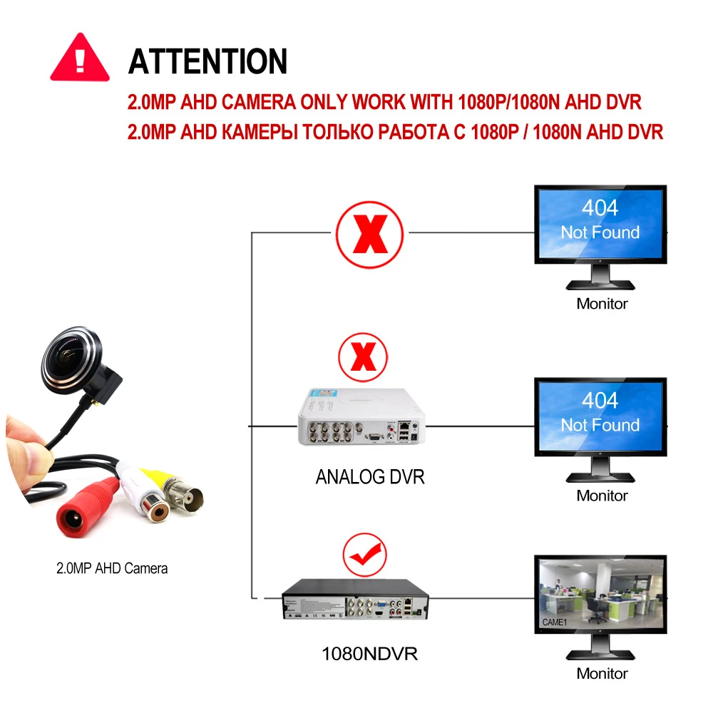 소형 미니 AHD 비디오 카메라, 2MP 1080P HD 도어 훔쳐보기 카메라, 오디오 1.7mm 광각 어안 렌즈