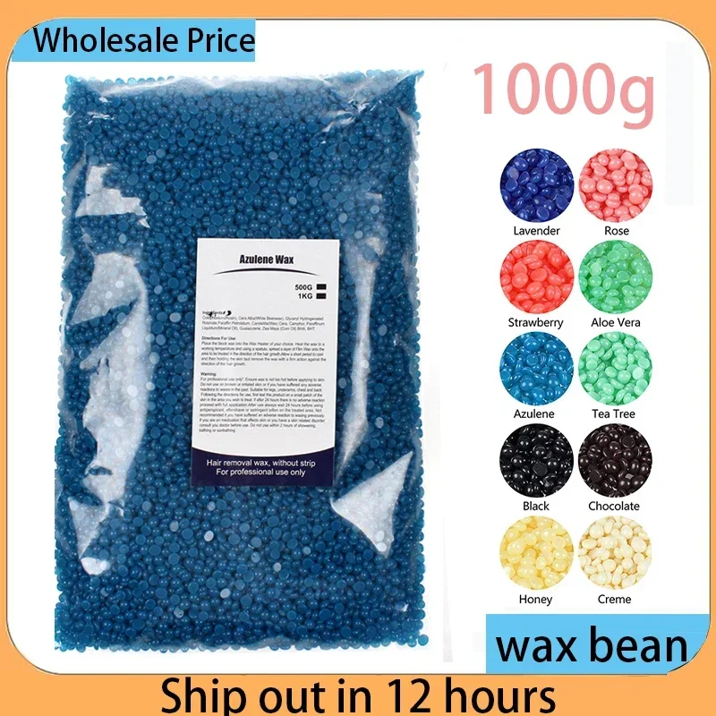 

500g/1000g Wax Beans Depilatory Hot Film Painless Waxing Beads Hard Wax Beans Heating Wax Machine Bikini Face Body Hair Removal