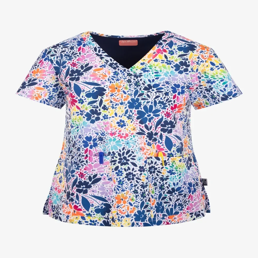 

Summer Short Sleeves Women's T-shirts New Two-Pocket Female Clothes V-neck Design Tops for Women Fashion Female Casual Clothes