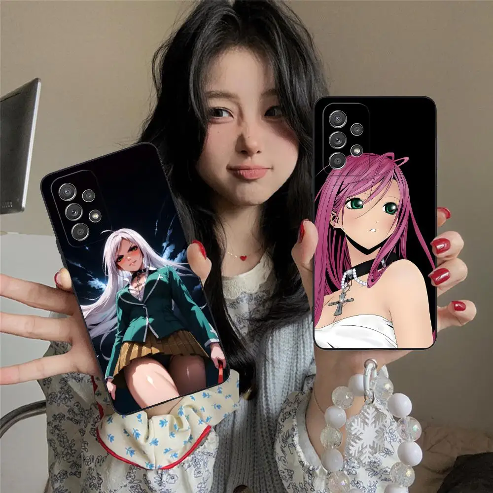 

Чехол для телефона Rosario Vampire Moka Akashiya для Samsung Galaxy A56 55 54 53 52 51 36 35 34 23 16 15 5G Colorful Cover Luxury Cover