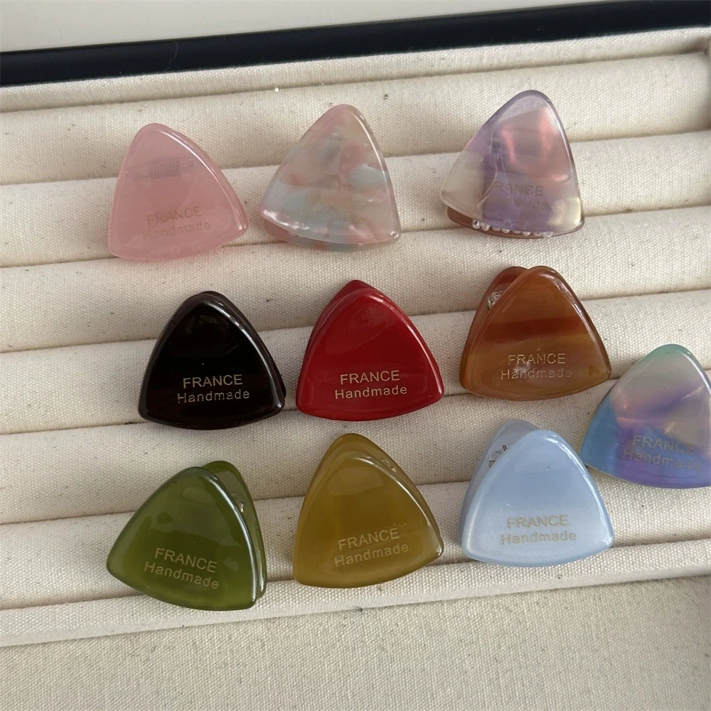 

Маленькая треугольная заколка для волос с уксусной кислотой, новый милый дизайн, изысканная мини-заколка с головой принцессы, заколка для волос, ежедневные аксессуары для волос