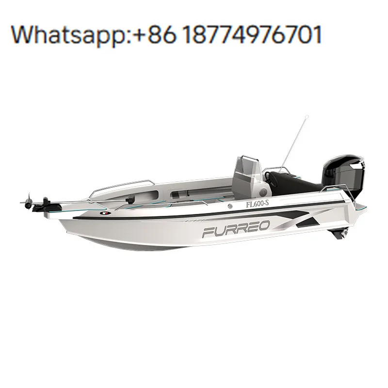 High Quality Aluminum Alloy 6m Outboard Fishing Boat Fast Boat for Leisure & Sport Use