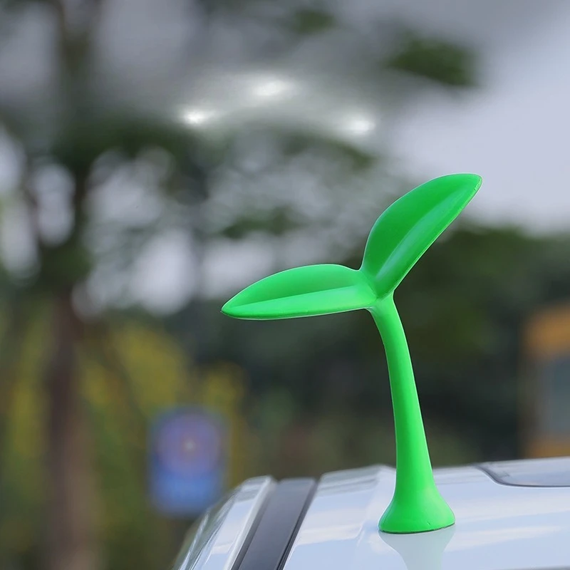 3D Car Ornaments Car Roof Decoration Stickers Bean Sprout Seedlings Flower Bud Tentacle Ornament Exterior Decorative Accessories view 3