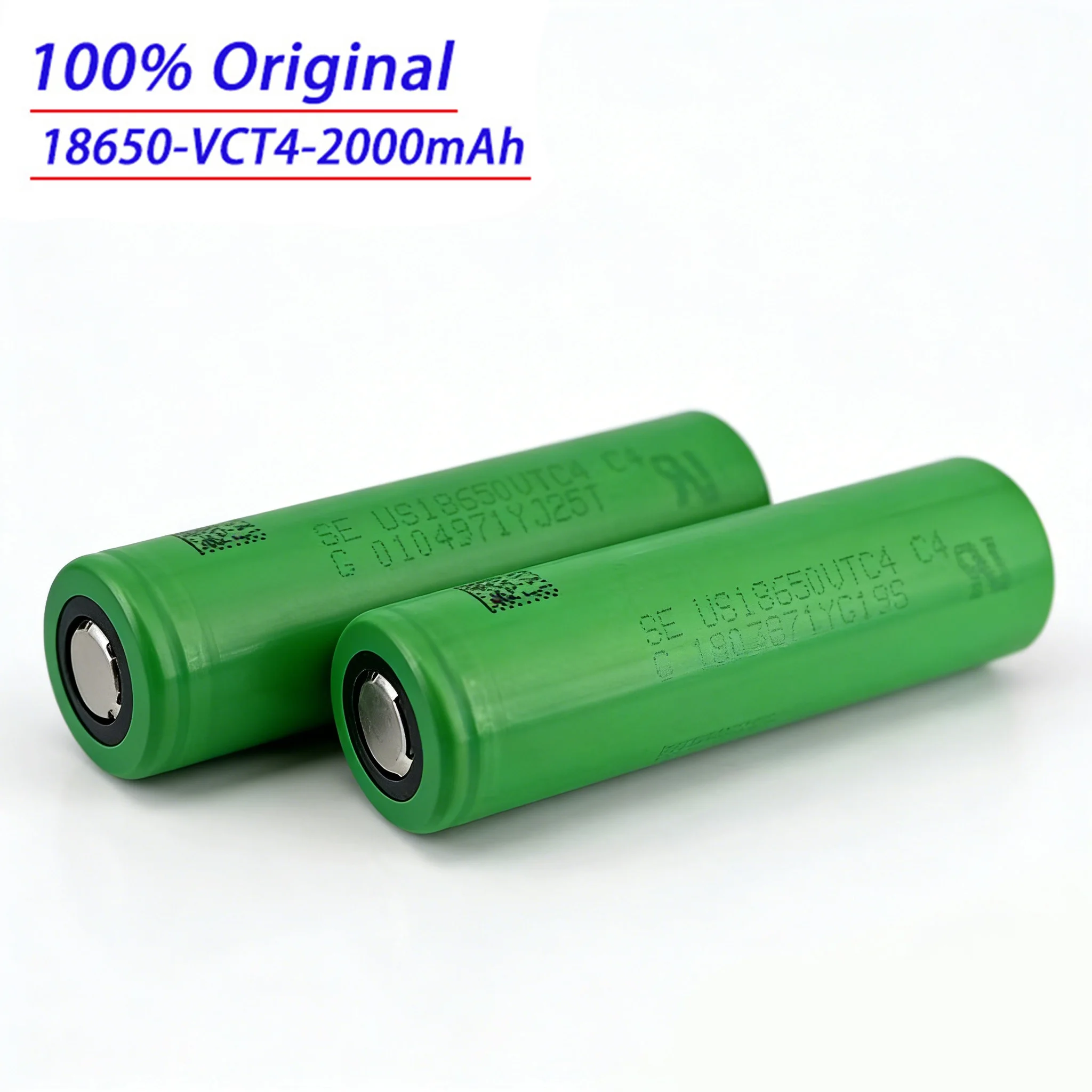 

100% New Original 3.7V 2000mAh Li Ion Rechargeable 18650 Battery for US18650 VCT4 20A 2000mah for Sony Toys Tools Flashlight