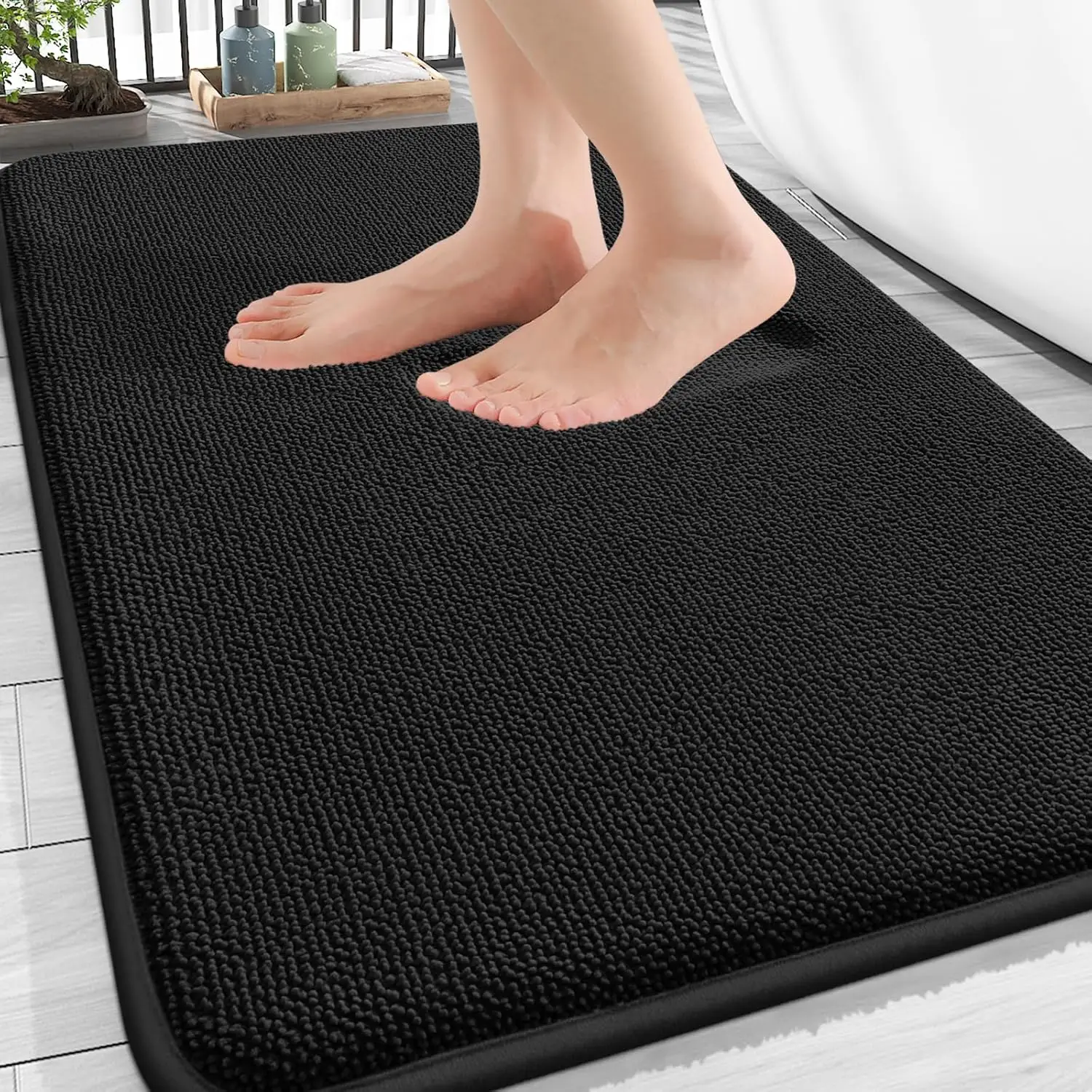 

Thick Memory Foam Bath Mat Rug 30x20, Extra Soft Absorbent Bathroom Rug, Quick Dry Bath Mats, Non-Slip, Machine Washabl