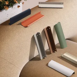 Invisible Wardrobe Handle Minimalist Modern Minimalist Cabinet Door Drawer Cashmere Gray Cabinet Furniture Hardware Small Handle