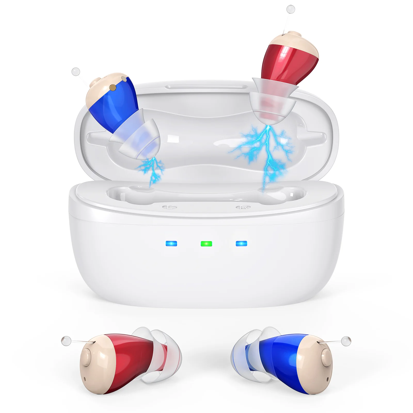 Hearing Earbud Digital In-Ear Enhancer Sound Voice Sound Rec