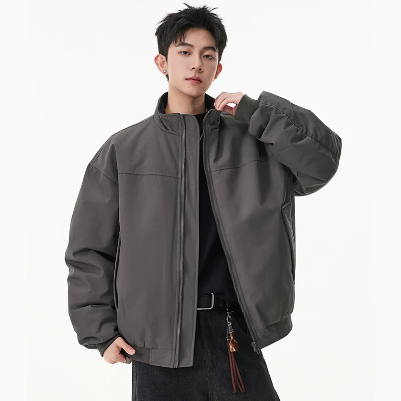 سترة شتوية مبطنة بالقطن للرجال ملابس خروج عصرية فضفاضة غير رسمية مبطنة سترات منفوخة للنساء معطف دافئ ملابس خارجية