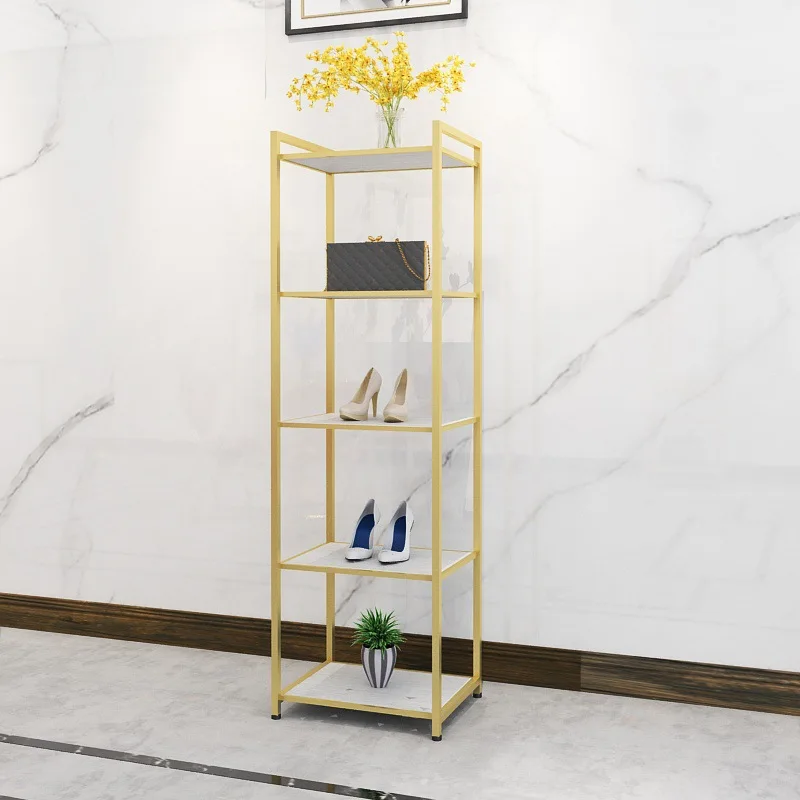 Clothing store shoe rack bag storage display rack floor-to-ceiling hanging shoe and bag  multi-layer women's clothing sto