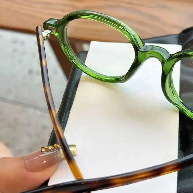 Trendy Kleine Ovale Lesebrille Männer Frauen Ultraleicht Weit Sicht Brillen Unisex Mode Presbyopie Rezepte – Detail 4
