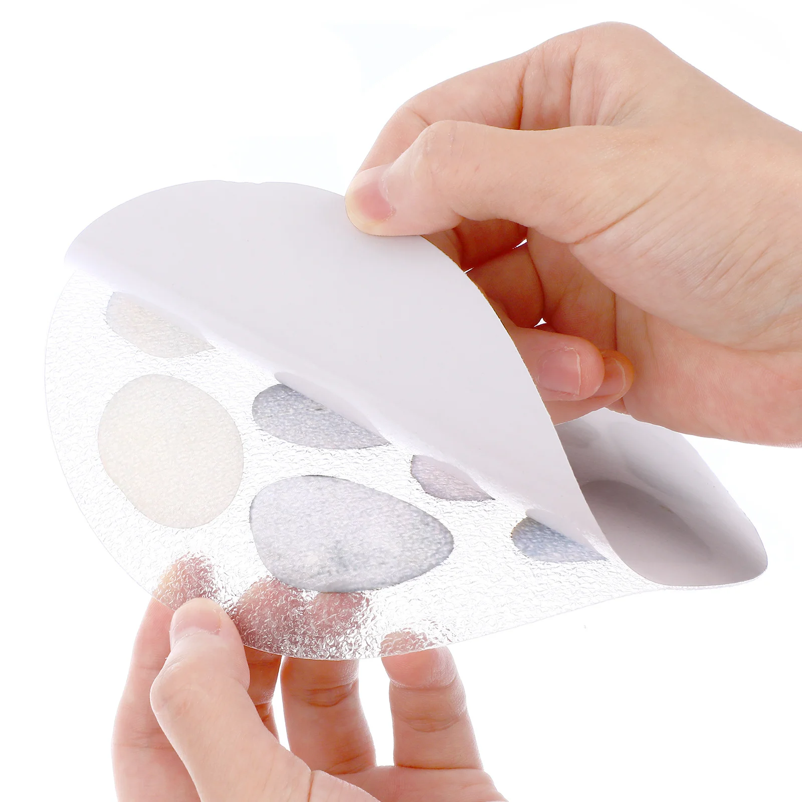 

8Pcs Anti-Slip Stickers 15Cm Stone Texture Strong Adhesion for Bathtub Shower Floor Kitchen Balcony Pool Corridor Doorway Safety