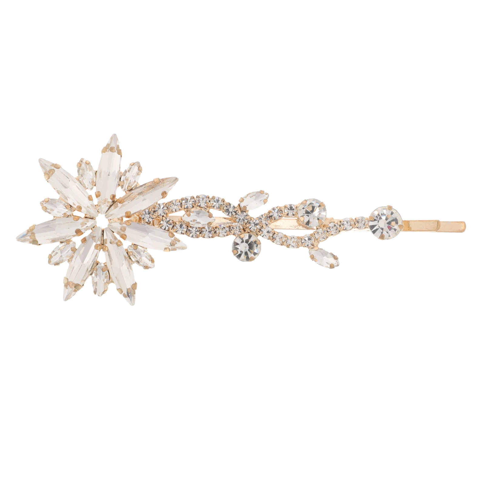 

Rhinestone Hair Accessories Wedding Bridesmaid Bobby Pins Updo Clips Decorative Crystal Flower Hairpins Geometric Barrettes