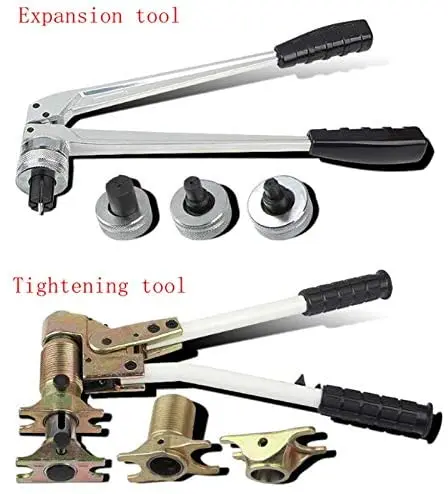 Pipe Expander Tool Kit 3/8 1-1/8 Aluminum Copper Tubing with Pipe Cutter and Deburring Tool