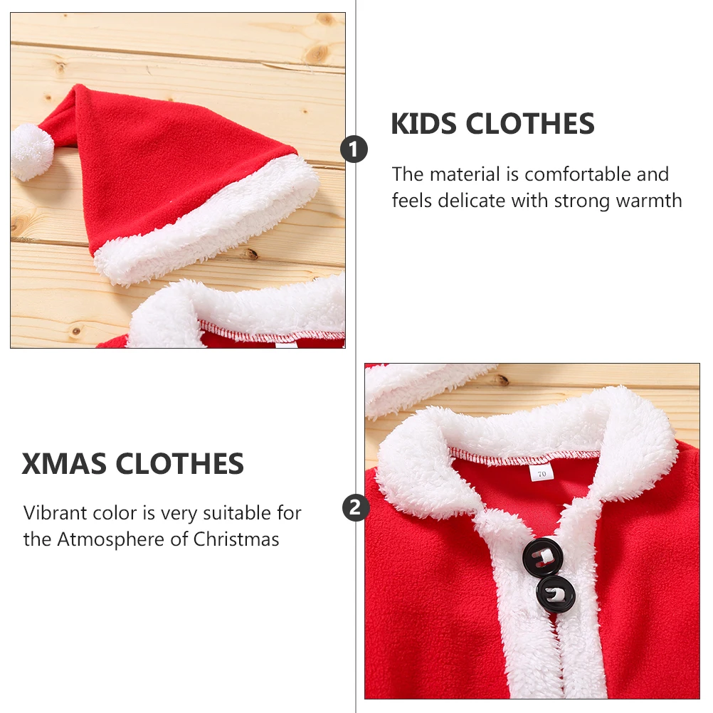 

Christmas Children's Clothes Set Xmas Kids Gift Santa Claus Suit for Festival Supplies