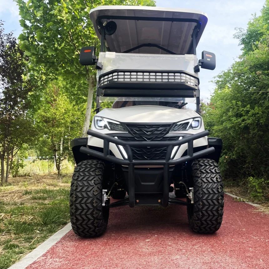 

Deluxe Edition 72V Lithium Battery Golf Cart New Energy Electric Golf Carts 6 Seater Double Wishbone Independent Suspension