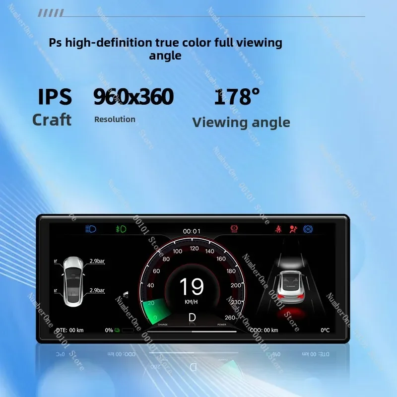 Suitable for Tesla model3/Y6.2 instrument screen modification accessories 0TA upgrade to support display car