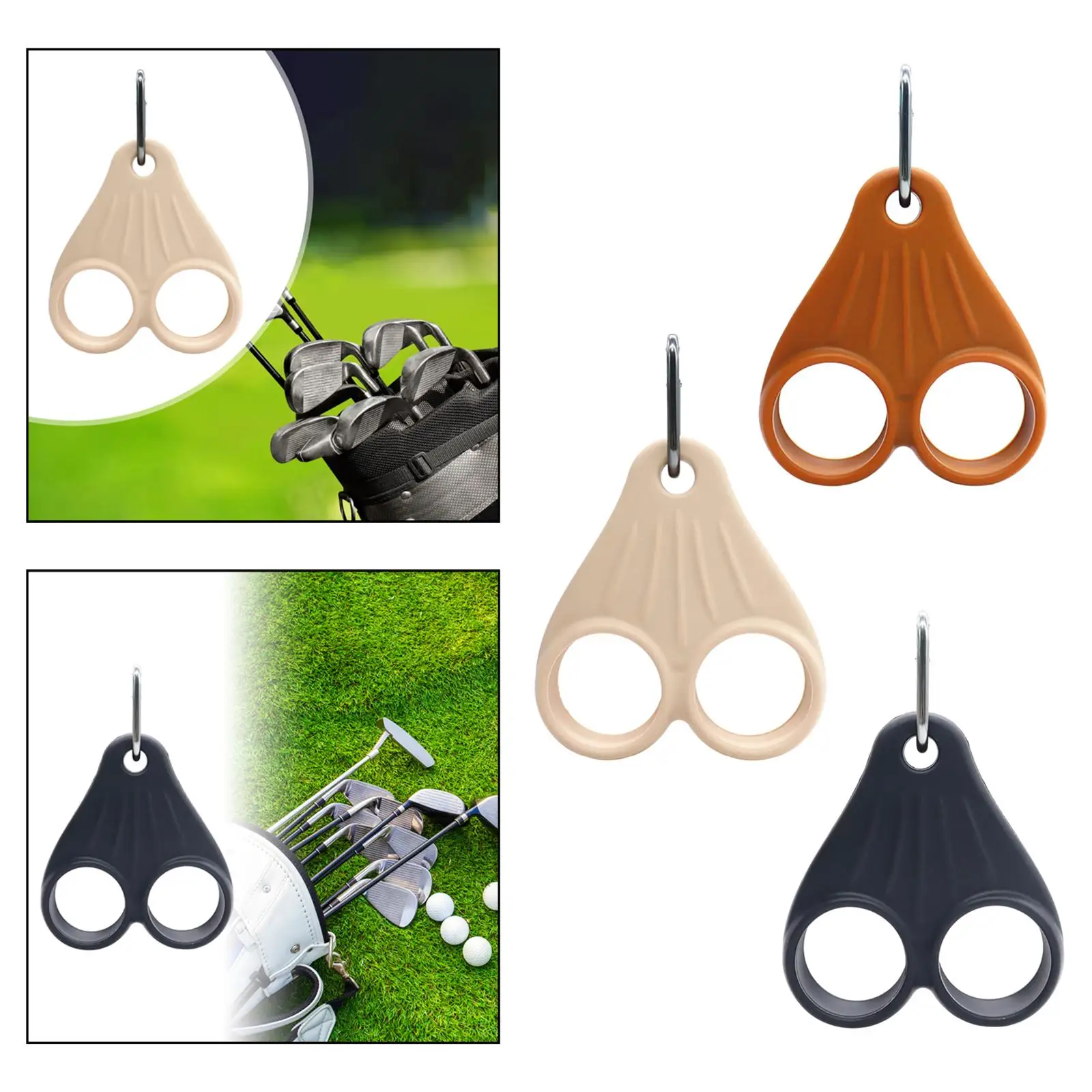 

Golf Ball Holder Silicone Protection Golf Club Accessories Lightweight Storage Organizer Ball Carry for Training Golf Carts