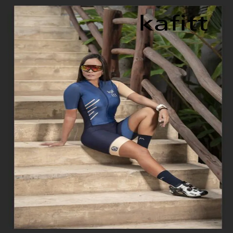 Little Monkey Summer short-sleeved women's one-piece cycling suit suit Bicycle cycling sports GEL cycling work clothes choose Xi