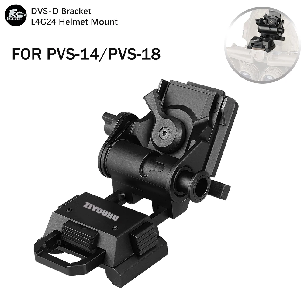 

ZIYOUHU DVS-D New NVG Helmet Mount Accessories for L4G24 Dovetail PVS-15, PVS-18 Night Vision Monocular Binoculars Head Mounted