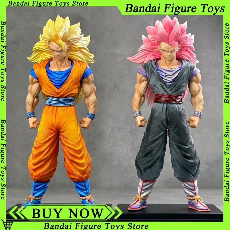 34CM Dragon Ball Z Son Goku Anime Figura Ssj3 Super Saiyan Collezione in PVC Giocattolo Action Figurine Decor Modello Regalo Ragazzo Regalo di Natale