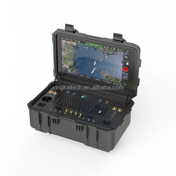 Multi-functional Handheld Drone Flight Controller UAV Long Distance Ground Control Station UAV GCS System Drone Accessories