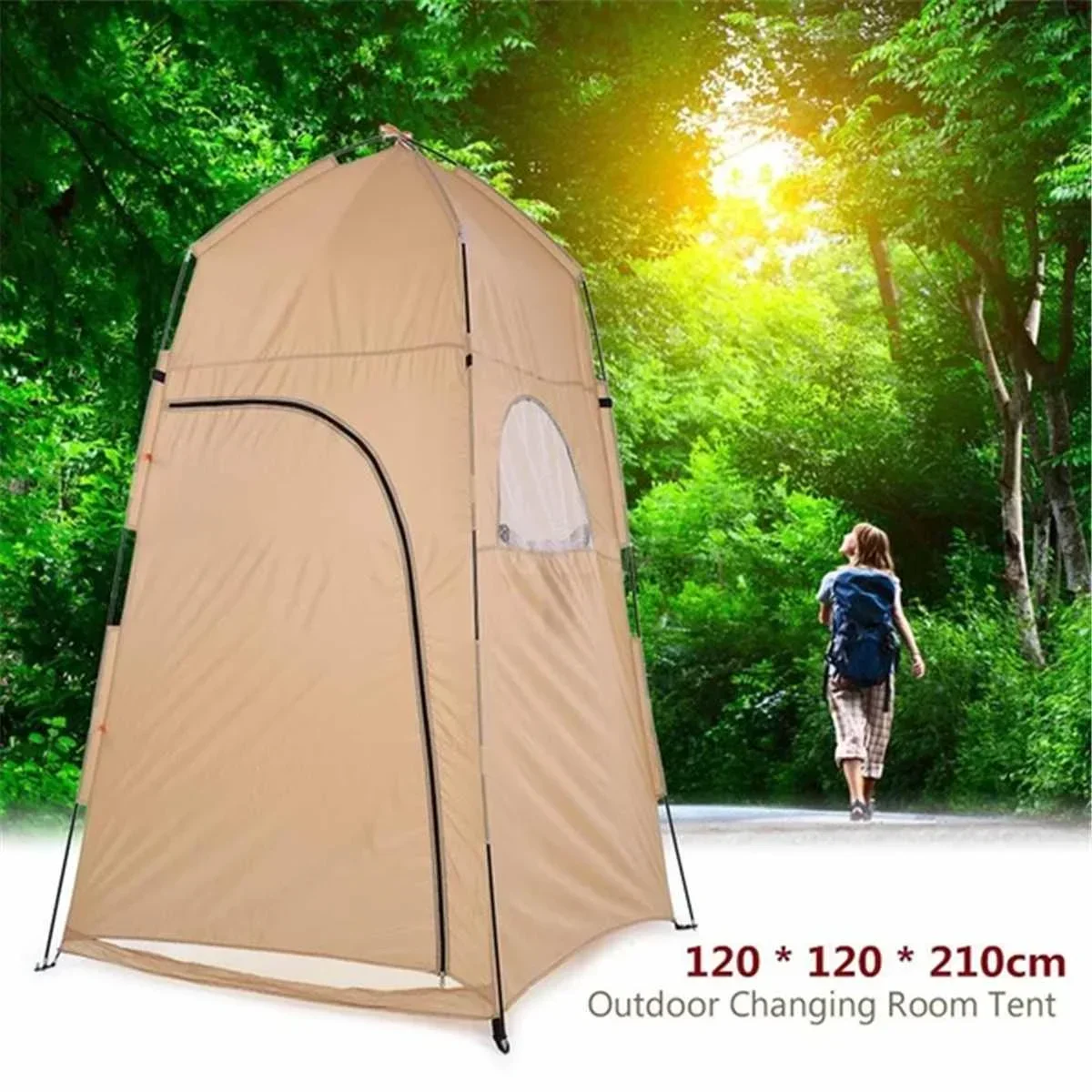 

Portable Tent Summer Automatic Open Up Changing Tent Toilet Shower Camping Room Shower Bag Outdoor Shower Toilet Ultralight Tent