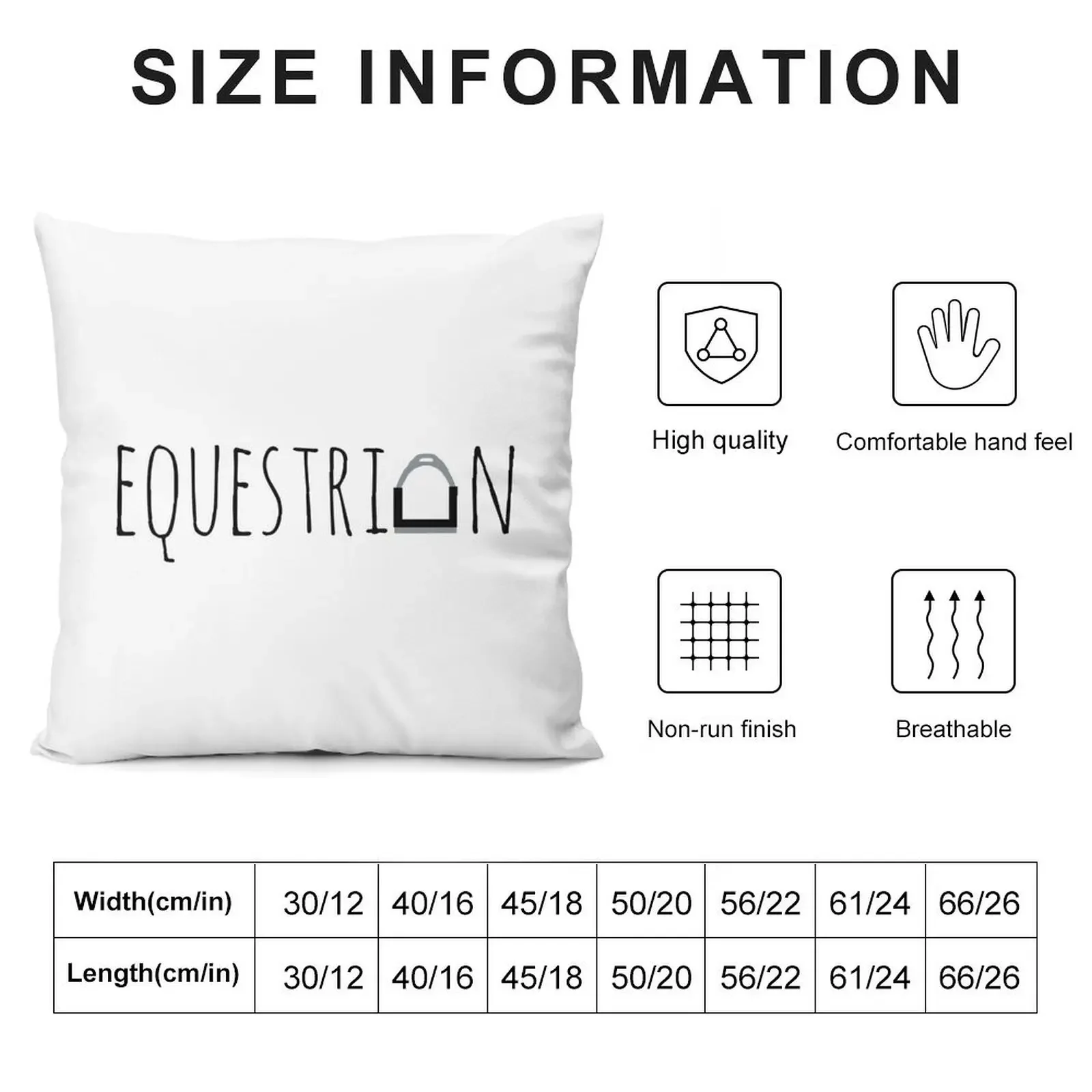 Equestrian Logo with Stirrup Throw Pillow Cushions Rectangular Cushion Cover luxury decor pillow