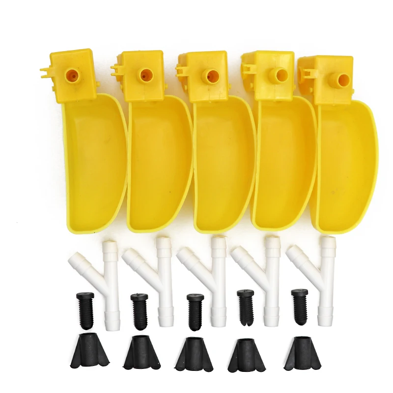 5/10/20pcs Automatic Bird Quail Food Drinker Dispenser Feeder Bird Cage Auto Water Bottle Poultry Drinking Cup Factory Sale