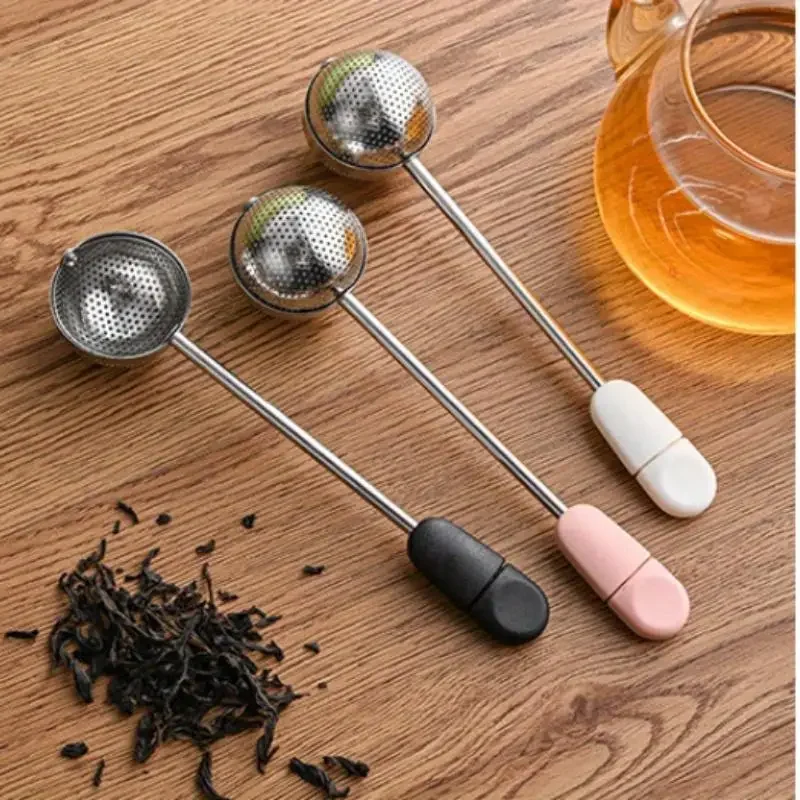 

Tea Strainer Stainless Steel Tea Infuser Mesh Tea Ball Infuser Filter Reusable Loose Leaf Strainer Bag Brew Herb Accessories