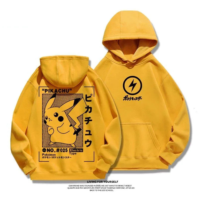 Anime Pokemon Pikachu Gengar Snorlax nuova felpa uomo donna autunno inverno felpa con cappuccio studente maglione gioventù cool giacca sportiva