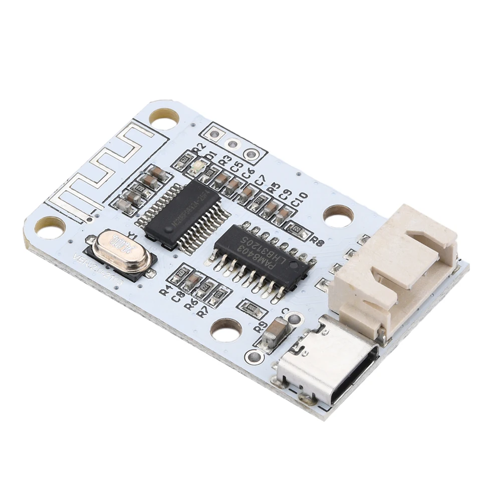 Mini Bluetooth PAM8403 3W*2 Audio Power Amplifier Board Dual Channel High-definition Speaker Power Supply 5V TYPE-C Micro USB