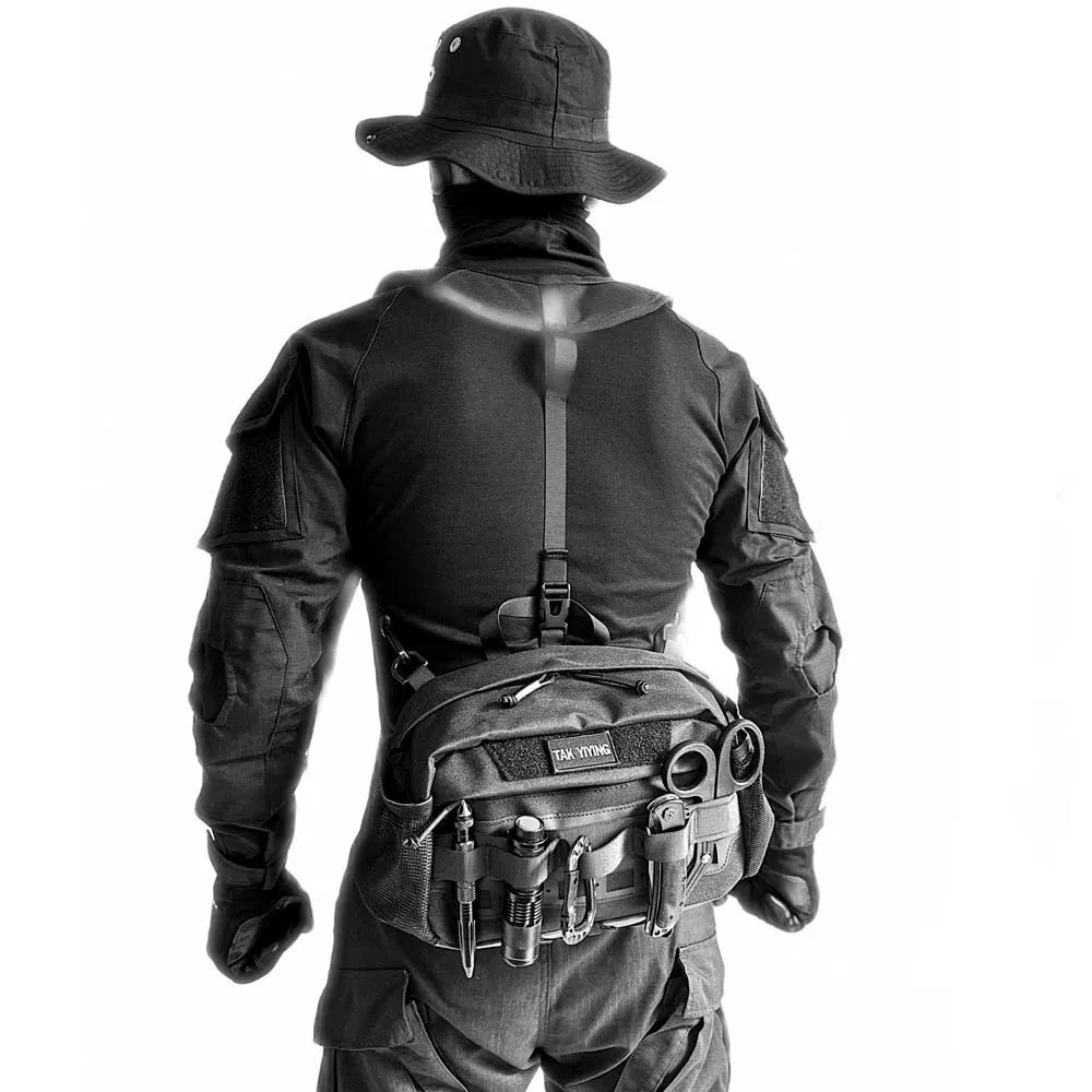 حقيبة خصر رياضية خارجية، حقيبة ظهر لمعدات التسلق الرياضية متعددة الوظائف، حقيبة ظهر لزجاجة المياه لركوب الدراجات، حقيبة رياضية للرجال #2