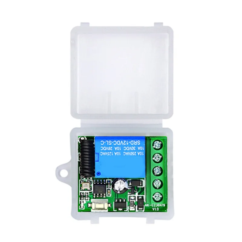 

DIGIT-для домашней автоматизации DC 12 В 433 МГц беспроводной пульт дистанционного управления 1-канальный модуль релейного приемника