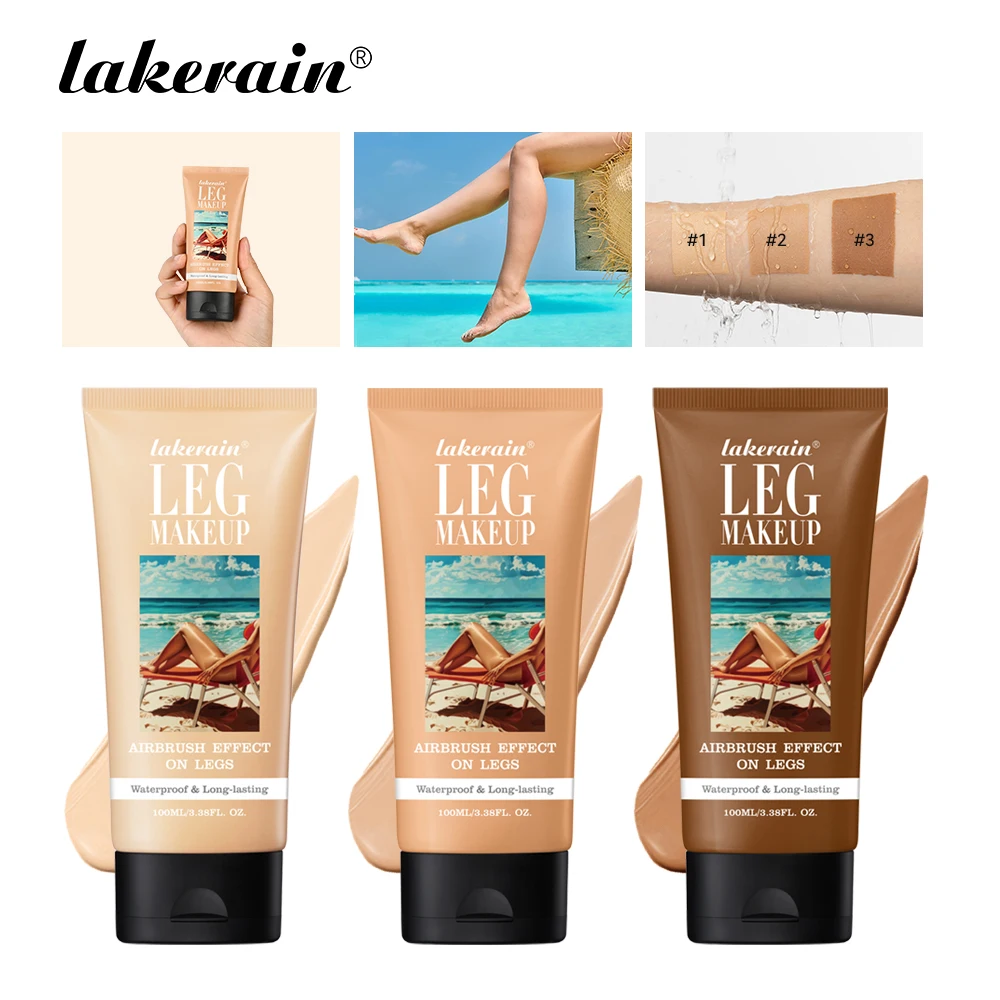 

Консилер для ног Lakerain Leg Makeup 100 мл: Стойкий, увлажняющий, водостойкий, не оставляет следов, выравнивает тон кожи, тональная основа для ног